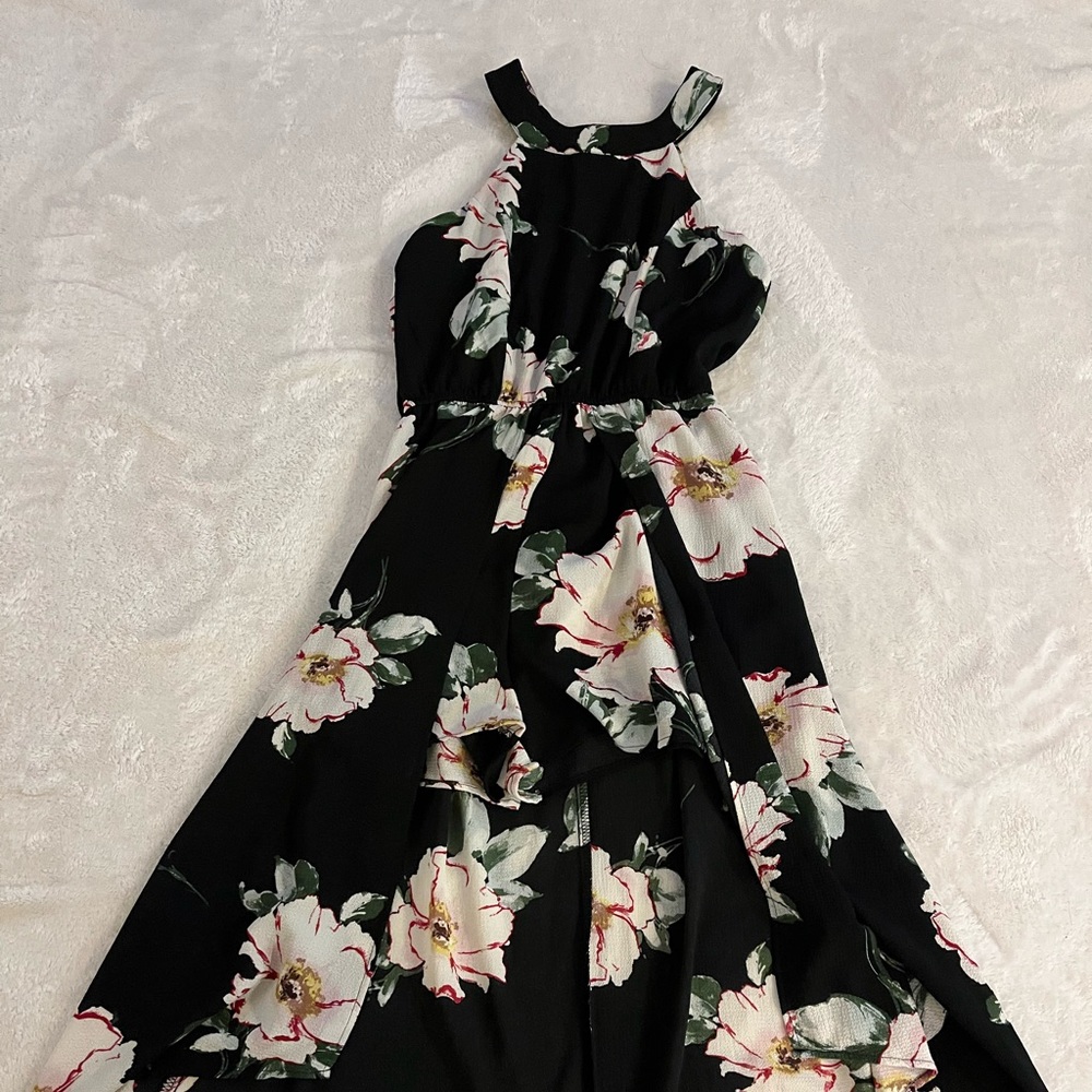 Floral dress romper